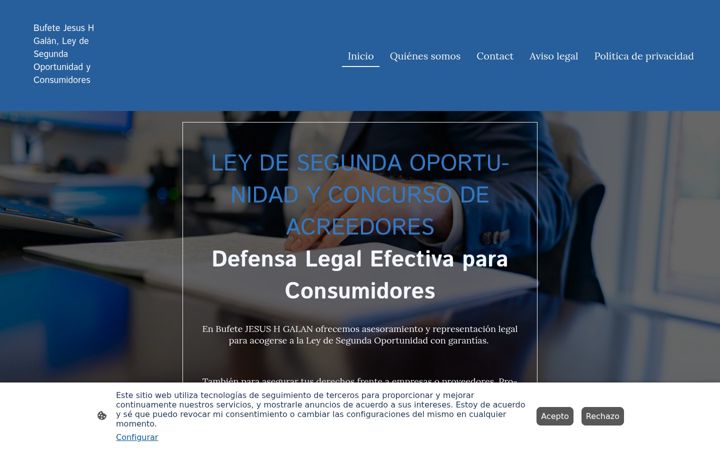 Screenshot of bufetegalan.es