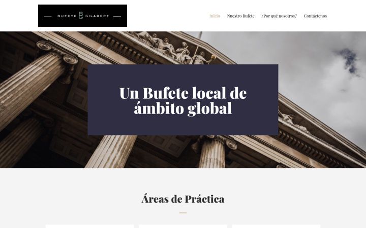 Screenshot of bufetegilabert.com