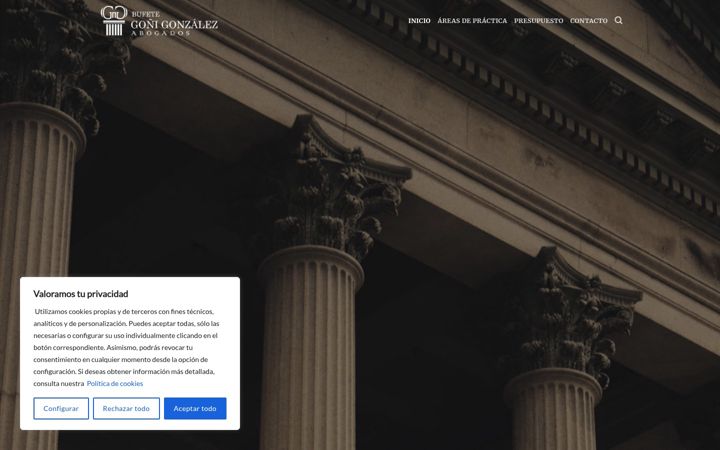 Screenshot of bufetegonigonzalez.com