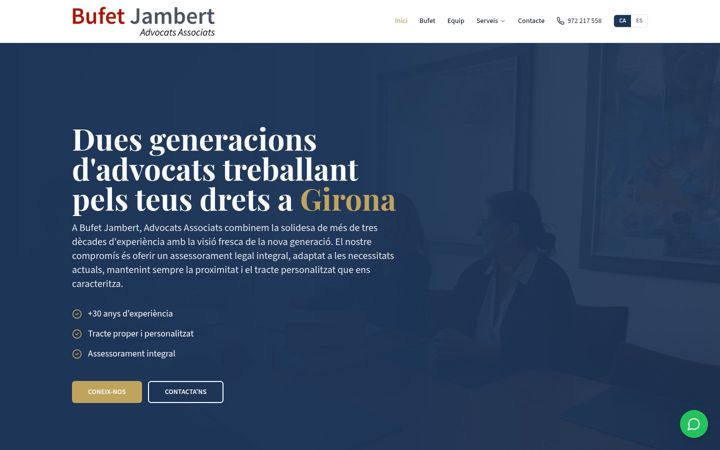 Screenshot of bufetjambert.com