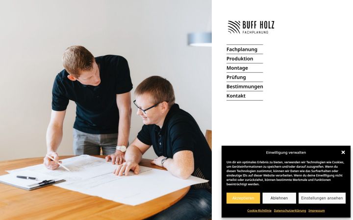 Screenshot of buff-holz.ch