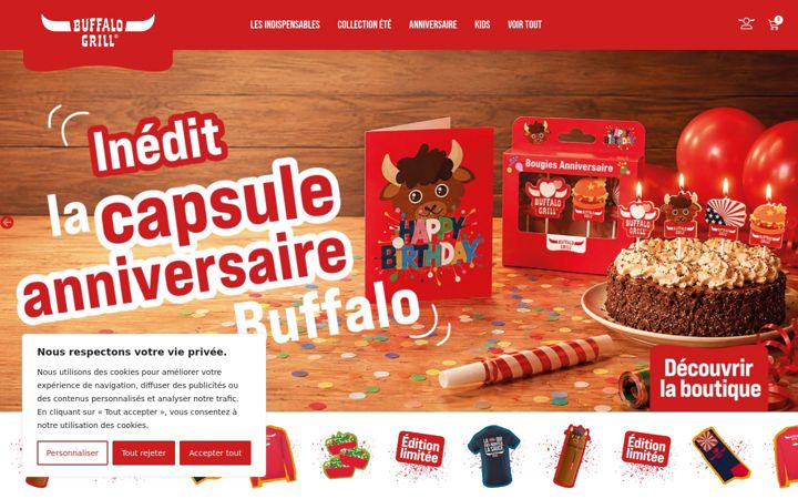 Screenshot of buffalo-grill-boutique.fr