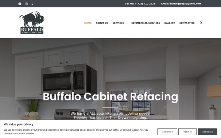 Screenshot of buffalocabinetrefacing.com