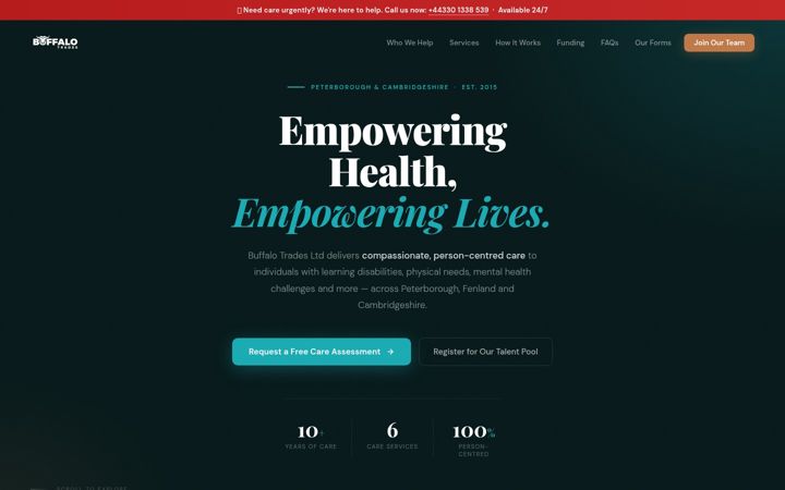 Screenshot of buffalohealthservices.co.uk