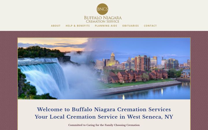 Screenshot of buffaloniagaracremation.com