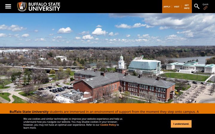 Screenshot of buffalostate.edu