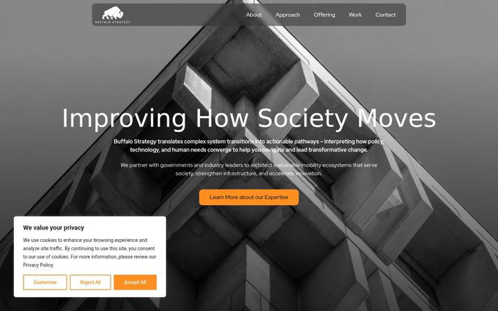 Screenshot of buffalostrategy.com