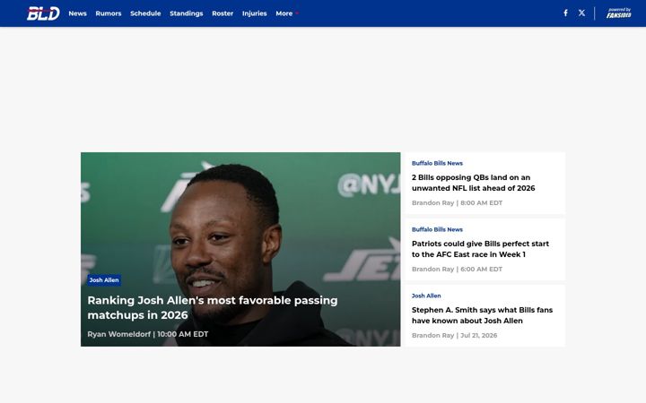 Screenshot of buffalowdown.com