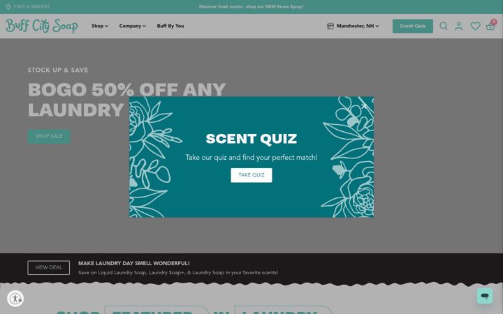 Screenshot of buffcitysoap.com