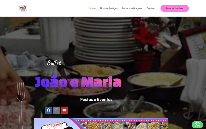Screenshot of buffetjoaoemaria.com.br