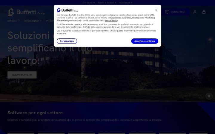 Screenshot of buffetti.it
