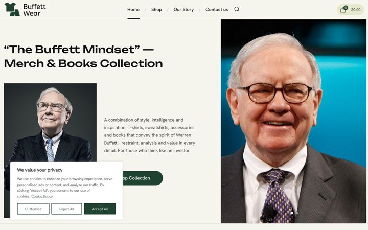 Screenshot of buffettwear.shop
