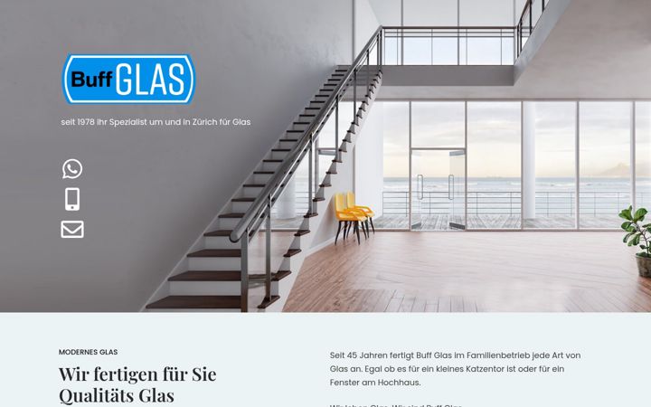 Screenshot of buffglas.ch