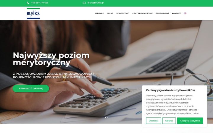 Screenshot of bufiks.pl