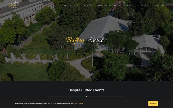 Screenshot of bufteaevents.com