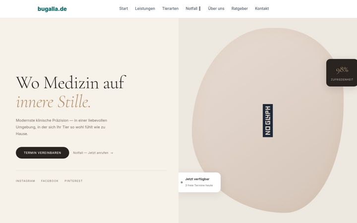 Screenshot of bugalla.de