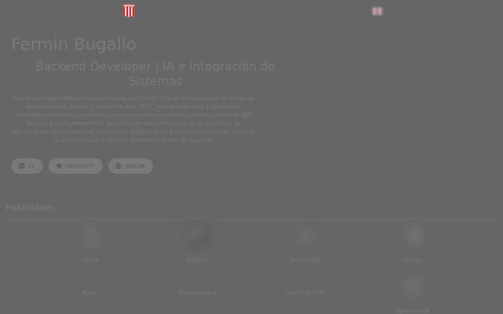 Screenshot of bugallof.info