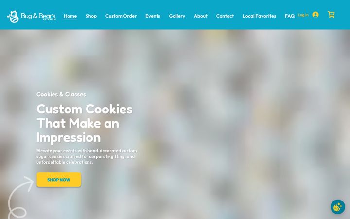 Screenshot of bugandbearskitchen.com