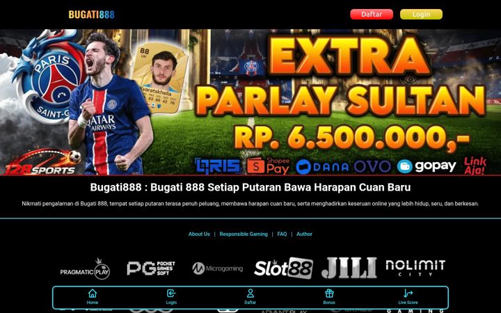 Screenshot of bugati888.com