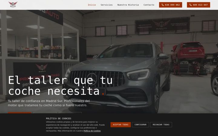 Screenshot of bugautomadridsur.com