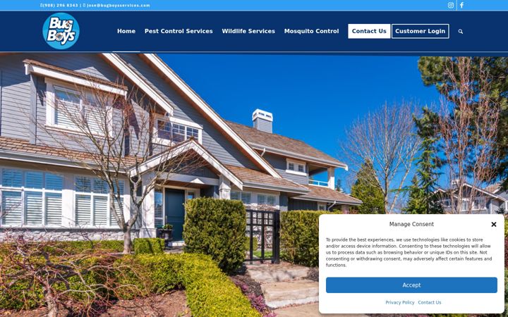 Screenshot of bugboysservices.com