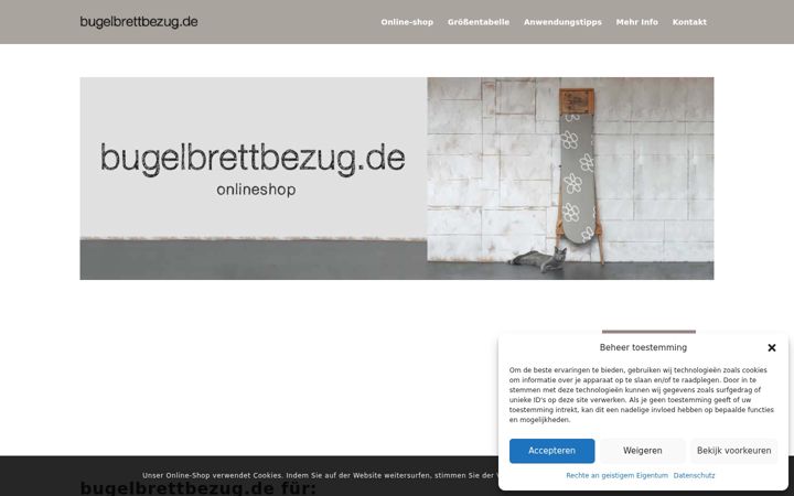 Zrzut ekranu bugelbrettbezug.de