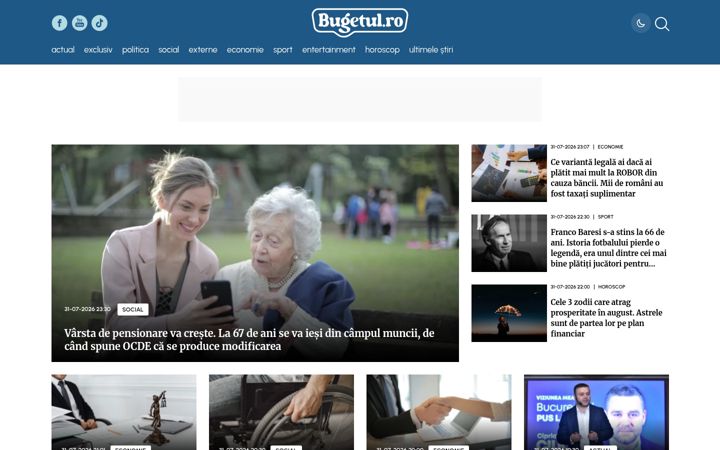 Screenshot of bugetul.ro