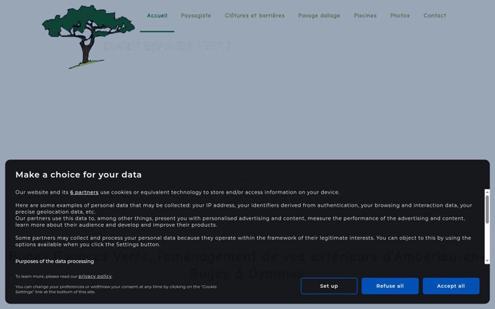 Screenshot of bugeyespacesverts.fr