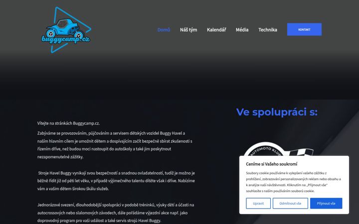 Screenshot of buggycamp.cz