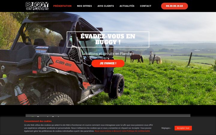 Screenshot of buggydesflandres.com