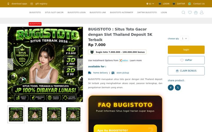 Screenshot of bugistotoo.it.com