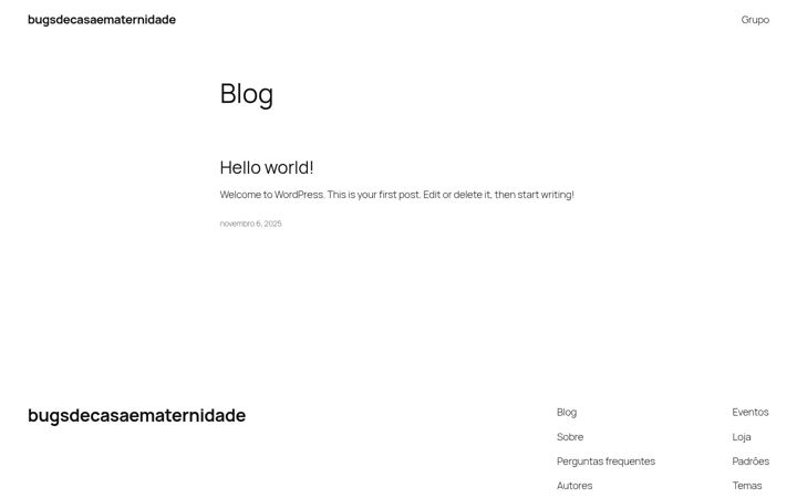 Screenshot of bugsdecasaematernidade.shop