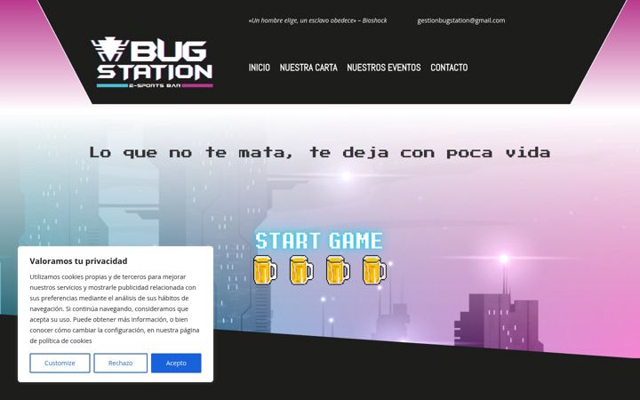 Екранна снимка на bugstation.es
