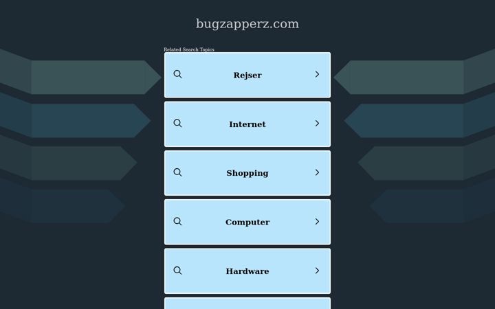 Screenshot of bugzapperz.com