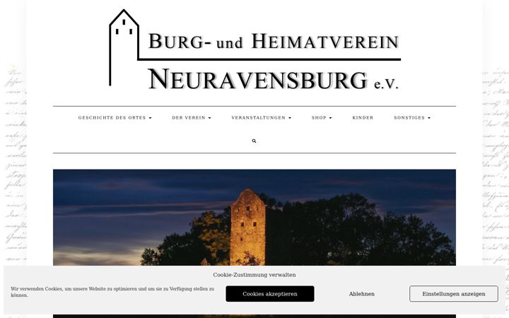 Kuvakaappaus sivustosta buh-neuravensburg.org