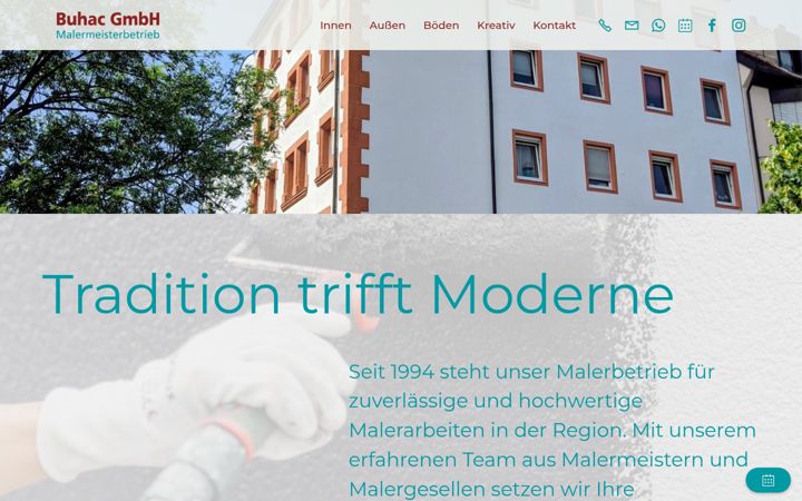 Screenshot of buhac.de