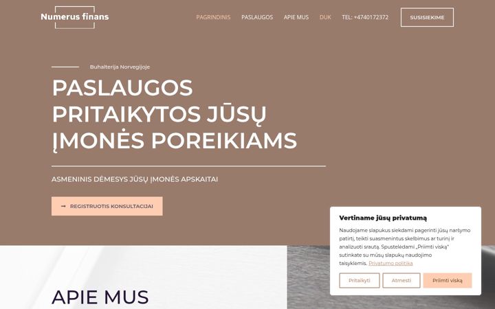 Screenshot of buhalterijanorvegijoje.no