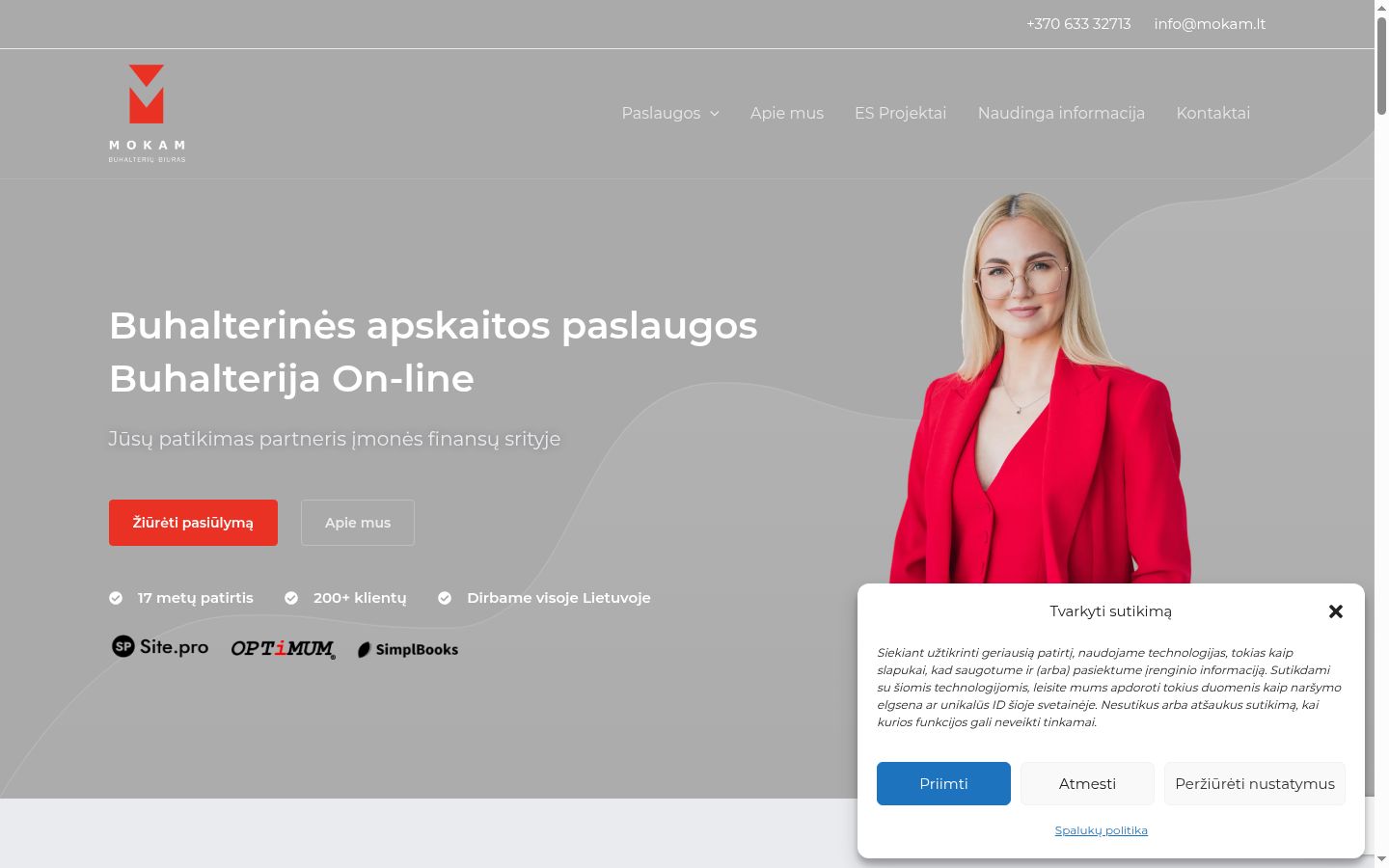 Zrzut ekranu banera zgody wyświetlanego przed jakąkolwiek interakcją