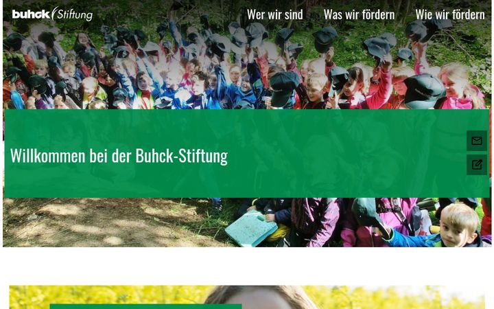Screenshot von buhck-stiftung.de