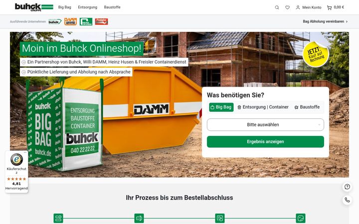 Screenshot of buhck.shop