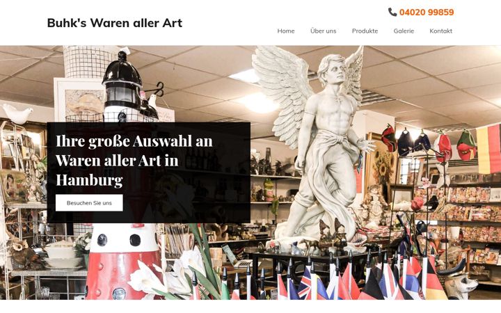 Screenshot of buhks-waren-aller-art.de
