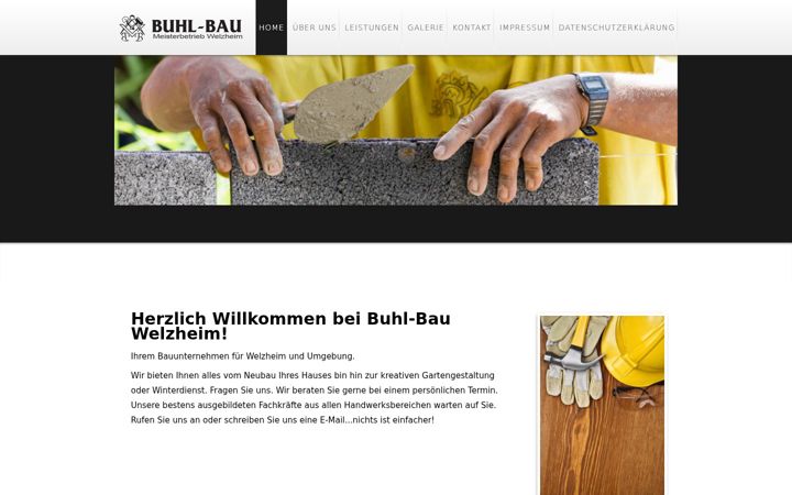 Screenshot von buhl-bau.de