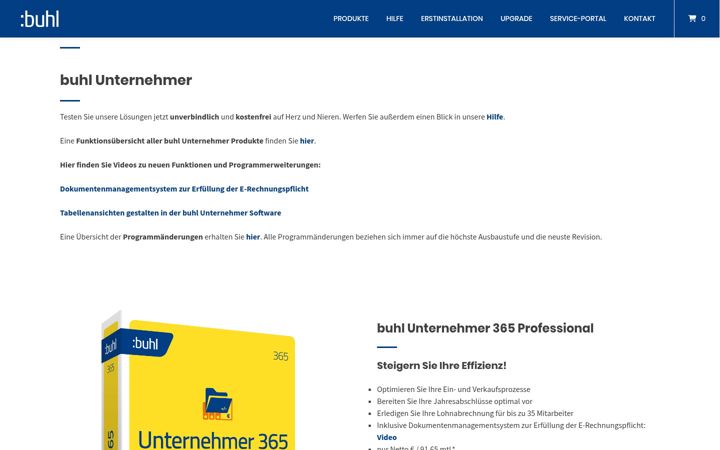 Screenshot von buhl-unternehmer.de