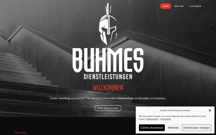 Screenshot of buhmes-dienstleistungen.de