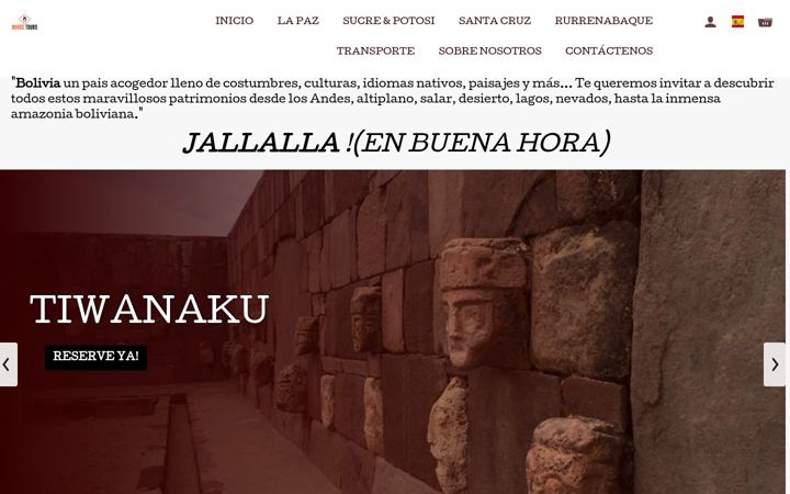 Screenshot of buhostours.com