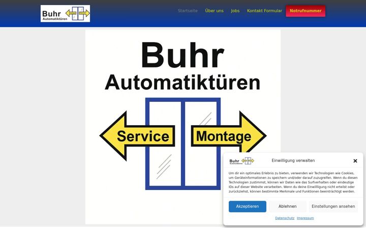 Screenshot of buhrautomatiktueren.de