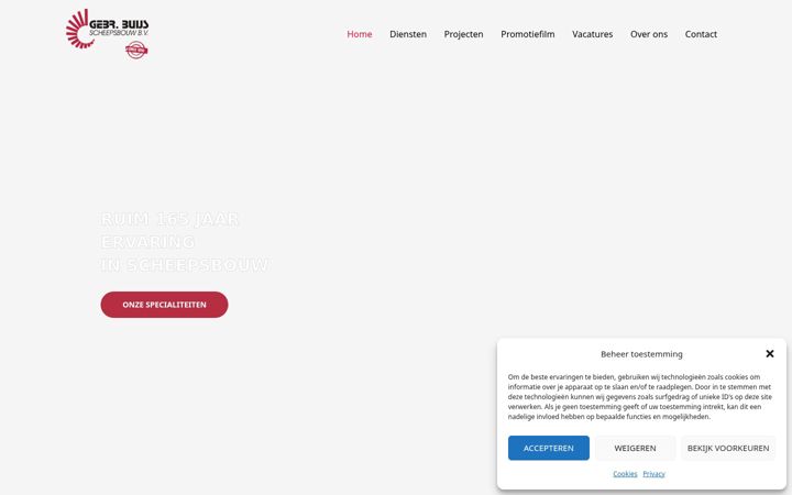 Ekrānuzņēmums no buijsscheepsbouw.nl