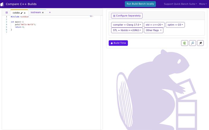 Screenshot of build-bench.com