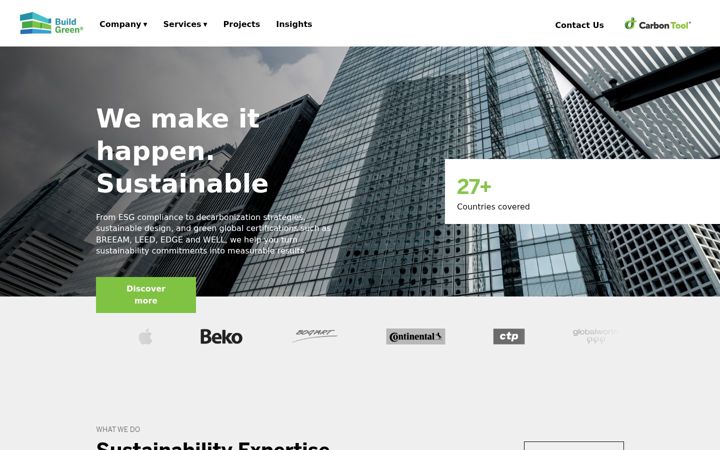 Screenshot of build-green.eu