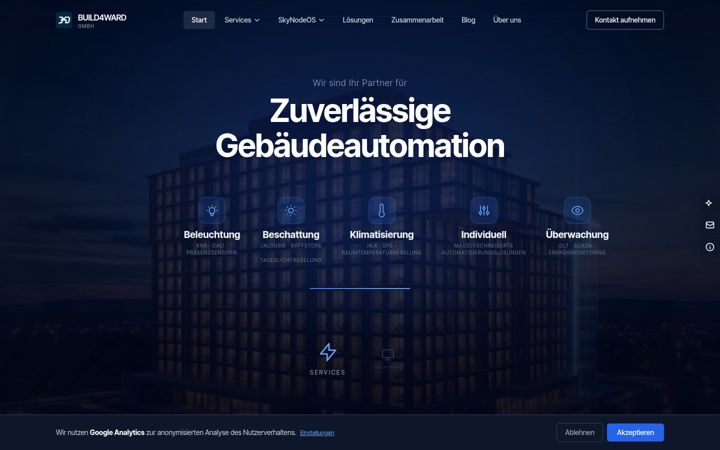 Screenshot of build4ward.de